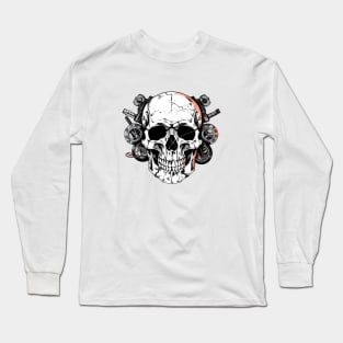 Garage Skull Design Long Sleeve T-Shirt